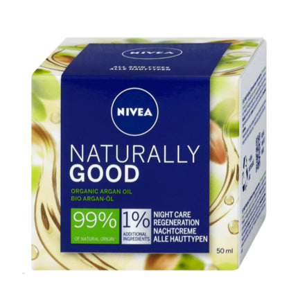 Cremă de noapte, Nivea, Naturally Good, 50ml