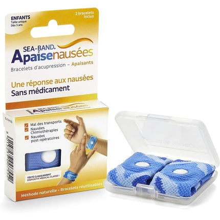 Brățări anti-grețuri Sea-Band, set 2, albastre