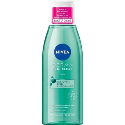 Toner facial, Nivea Derma Skin Clear, cu Acid Salicilic si Niacinamida, 200ml