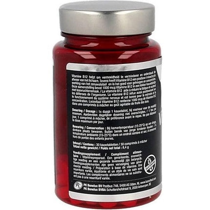 Supliment Vitamina B12, Lucovitaal, 1000 mcg, fructe de pădure
