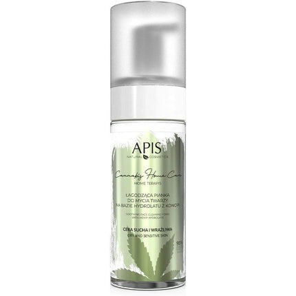 Spumă de curățare facială Apis, Cannabis, 150ml