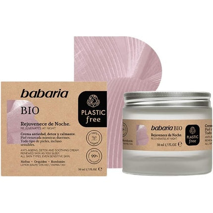 Cremă de noapte unisex, Babaria, Bio, 50 ml