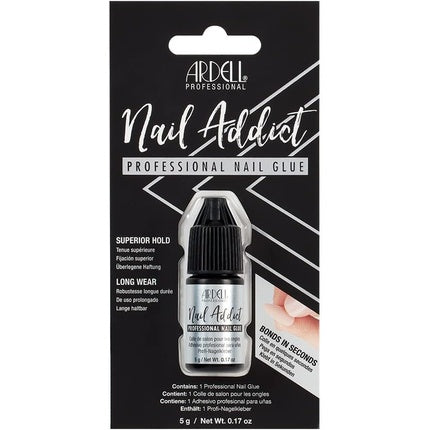 Adeziv unghii Ardell, Nail Addict, 5g, alb-negru