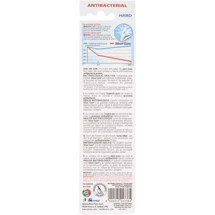 Periuță de dinți Silvercare, model cu cap interschimbabil, albastru