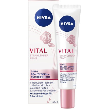Serum de Frumusețe 3-in-1 pentru Ten Matur, Nivea VITAL, 40ml