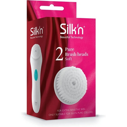 Cap perie curățare față, Silk'n Pure Soft, alb