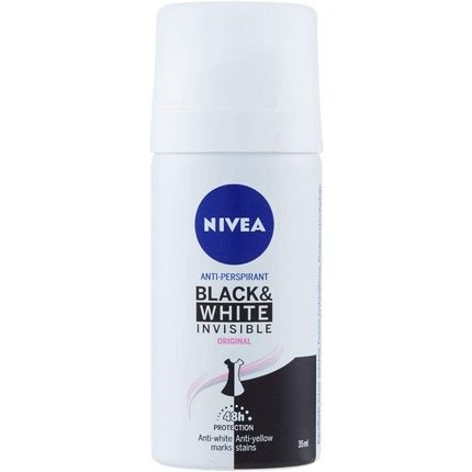 Spray Deodorant Nivea Black & White 35ml Alb