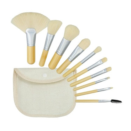 Set pensule machiaj, Tb Tools For Beauty, bambus, 10 piese