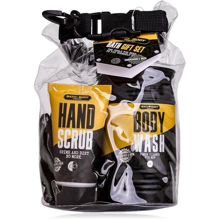 Set cadou baie Accentra, Bath & Body, negru-galben