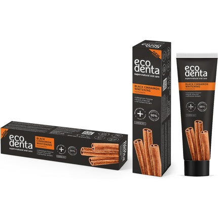 Pastă de dinți, Ecodenta, Black Cinnamon, 100ml, fără fluor