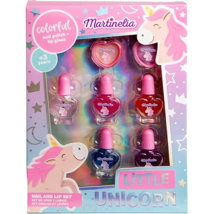 Set unghii si buze, Little Unicorn, 7 piese