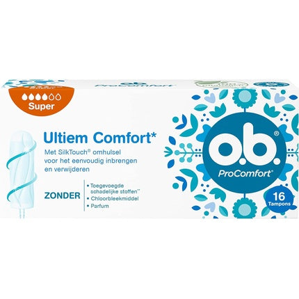 Tampon O.B., ProComfort, Super Plus