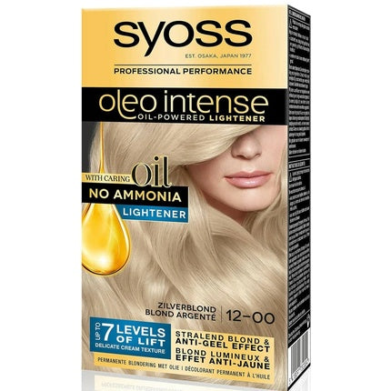 Vopsea de păr, Syoss, Color Oleo Intense, blond argintiu
