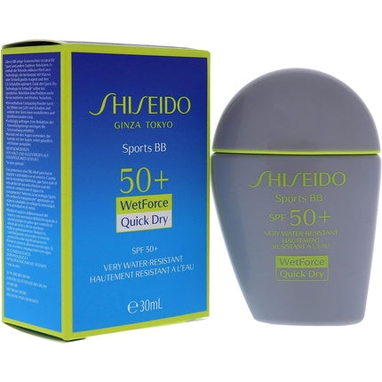 Crema BB Sport SPF50, Shiseido, Quick Dry, Medium Dark, 30ml
