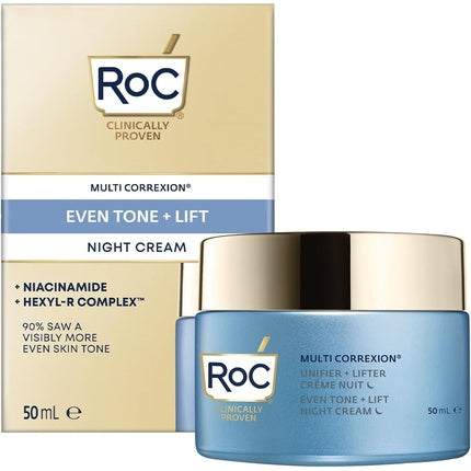 Crema de noapte anti-rid, RoC, Multi Correxion Even Tone + Lift, 50ml