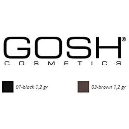 Eyeliner, Gosh, INTENSE, negru 1.2g