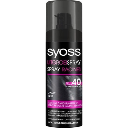 Spray pentru retușare a rădăcinilor, Syoss, 120ml, negru