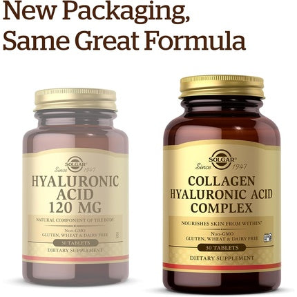 Complex Colagen, Solgar, 30 Tablete, Acid Hialuronic