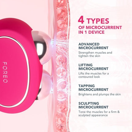 Aparat microcurenți, Foreo, Bear 2, fucsia