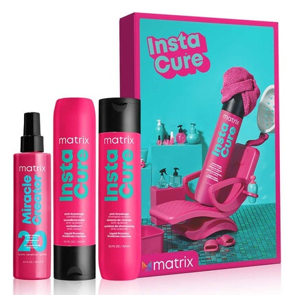 Set îngrijire păr, Matrix, Instacure, roz-negru