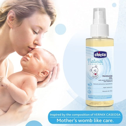 Ulei Masaj Chicco Natural Sensation, 100ml, galben