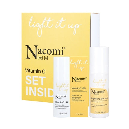 Set Îngrijire Față, Nacomi, Next Level Vitamin C, galben