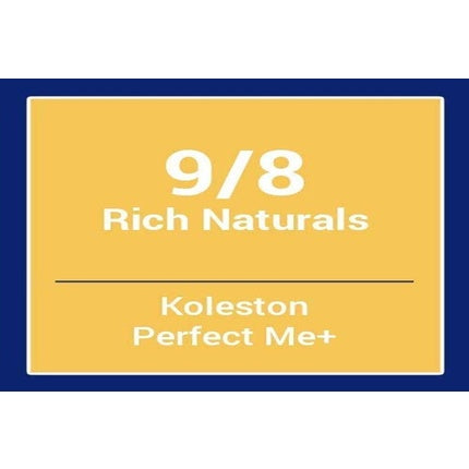 Vopsea de păr, Wella, Koleston Perfect Me+ Rich Naturals 9/8, 60ml