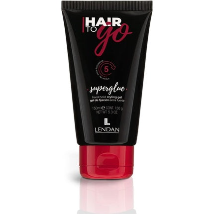 Gel păr, Lendan, Hair to Go, 150ml, negru/roșu