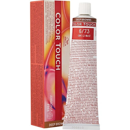 Vopsea păr, Wella Color Touch, 6/73 Șaten Blond Auriu
