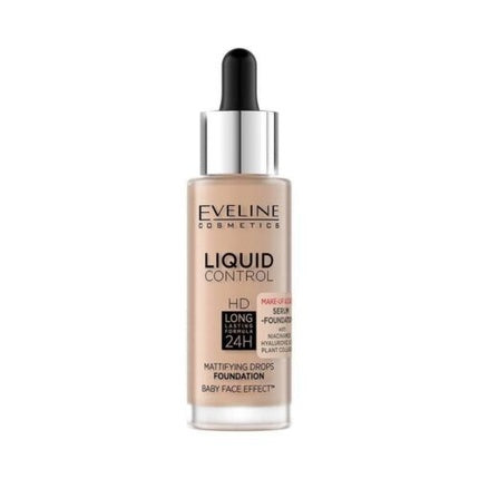 Fond de ten lichid, Eveline, Liquid Control HD, 32ml, Neutral Beige