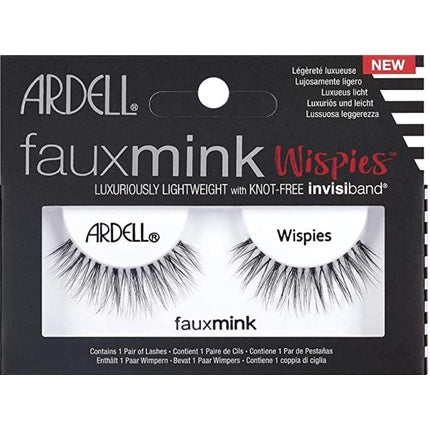 Gene False Ardell Wispies Faux Mink Negre Lungime Mare