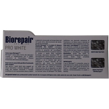 Pastă de dinți, Biorepair, Pro White, alb