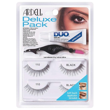 Gene false Ardell Deluxe Pack Style 110 cu lipici si aplicator