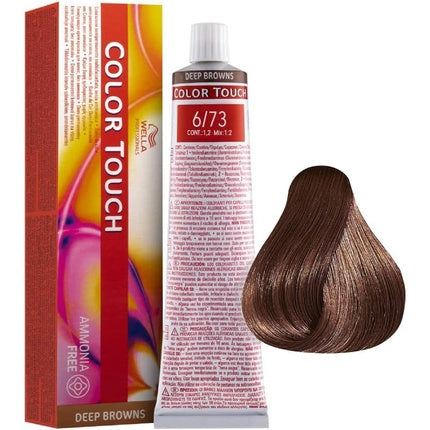 Vopsea par demi-permanenta, Wella, Colour Touch CT 6/73, 60ml