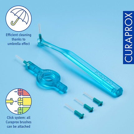 Periuțe interdentare, Curaprox, kit CPS 06 Prime Start, turcoaz