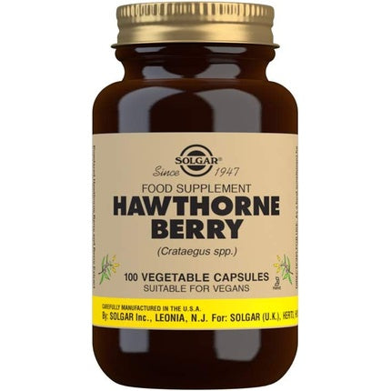 Supliment Solgar, Hawthorne Berry, 100 capsule, vegan