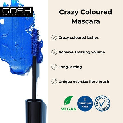 Mascara Gosh Boombastic Crazy, Volum Extrem, 02 Albastru Nebun