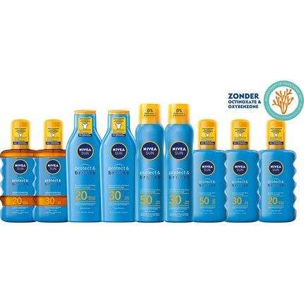 Cremă de protecție solară, Nivea, Sun Protect & Bronze SPF 30, 200ml