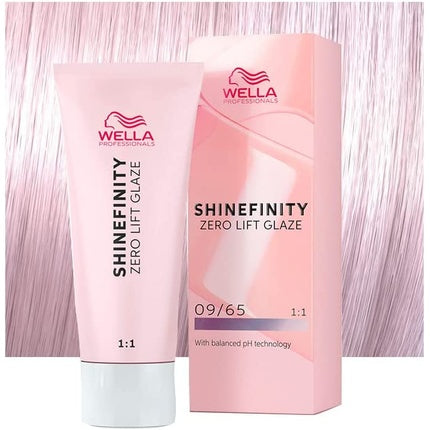Vopsea de par, Wella Shinefinity, Pink Shimmer 09/65, demi-permanenta, 60ml