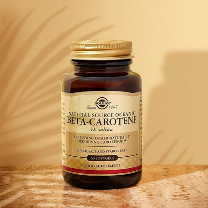Supliment alimentar, Solgar, Beta Caroten Natural, 60 capsule