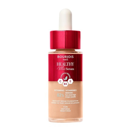 Fond de ten serum, Bourjois Healthy Mix Clean, 55N Dark Beige, 30ml