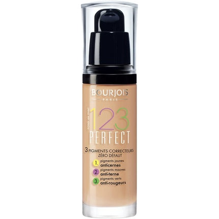 Fond de ten lichid, Bourjois 123 Perfect, 53 Light Beige, 30ml