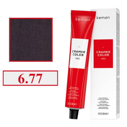 Vopsea de păr, Kemon, Cramer Color 6.77, 100ml