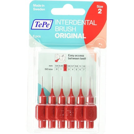 Periuțe interdentare, TePe, 0.5mm, roșu