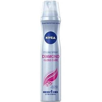 Spray fixativ, Nivea, Diamond Gloss Care, 250ml, roz-argintiu