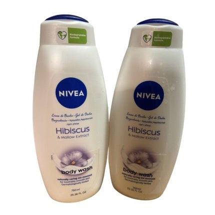 Gel de duș, Nivea, Hibiscus & Mallow Extract, 750 ml