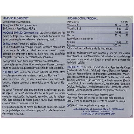 Supliment Lamberts Florisene, 90 comprimate, multinutrient