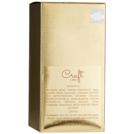 Parfum Vurv Craft Oro, 100ml, auriu