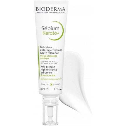 Gel-Cremă Anti-imperfecțiuni, Bioderma Sébium Kérato+, 30ml Alb