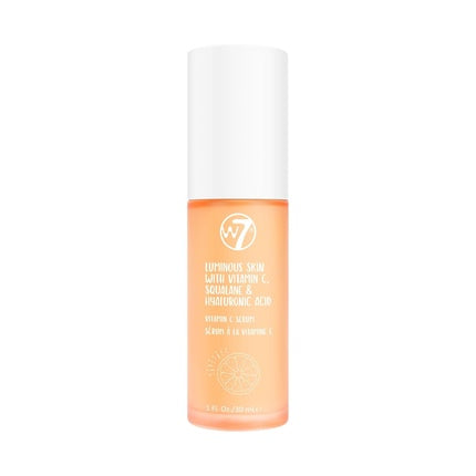 Ser W7, Luminous Skin, cu Acid Hialuronic, 100 ml, portocaliu